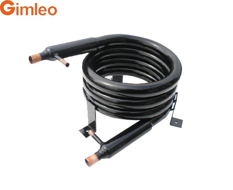 1 M3/H Kupferrohr Miniwatt Koaxalspulenwärmetauscher für Kühlmittelpumpe GY-0060C