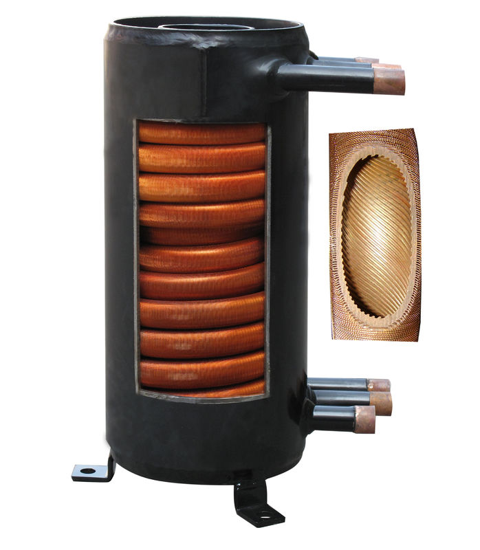 Kupfer-T2 / TP2-Rohr-In-Shell-Wärmetauscher GAH05-CMF mit einer Kühlleistung von 10 kW