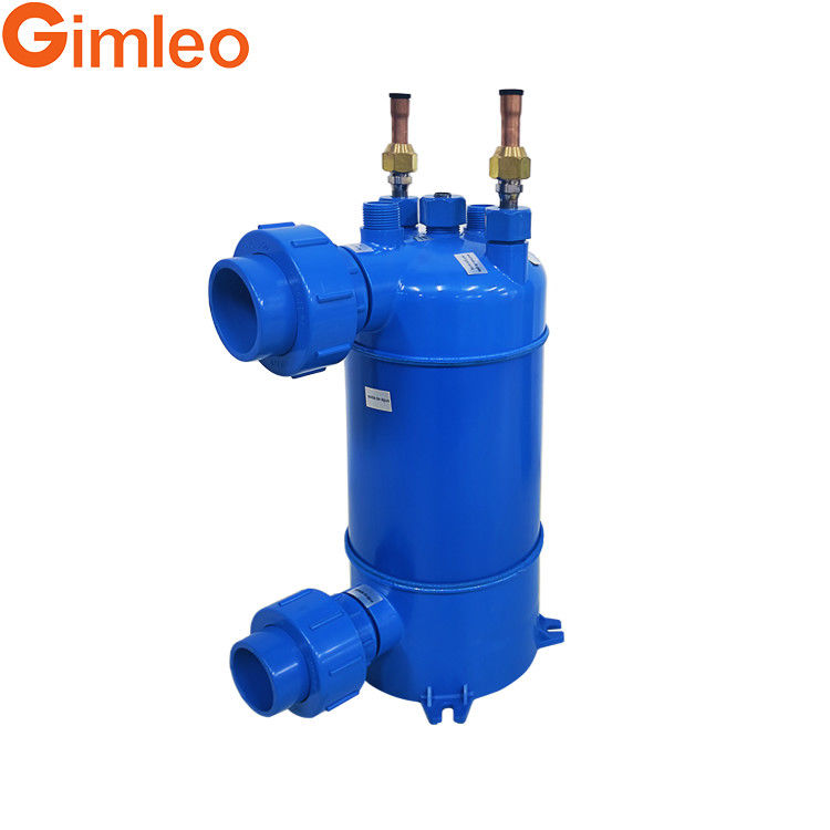 7kw 24 Wärmekapazität Titanrohr PVC Schal Wärmetauscher für Aquarienchiller MHTA-2 für industrielle Kühlsysteme