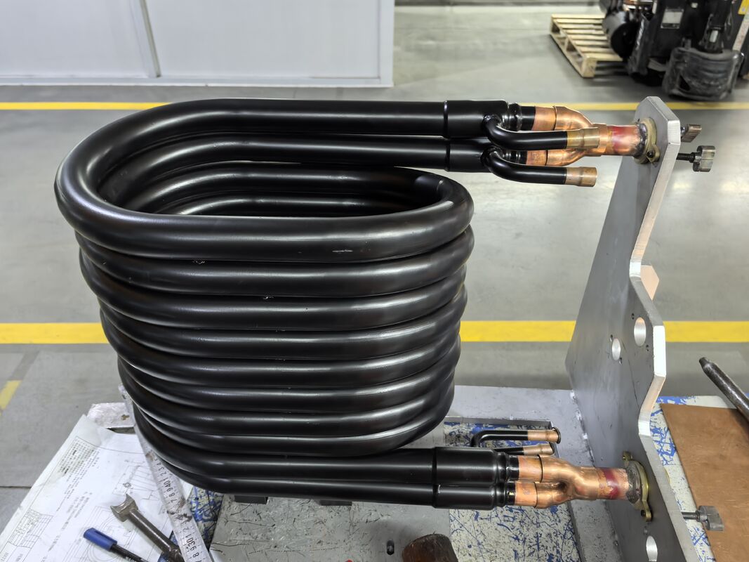 1 bis 10 Meter Rohrlänge Wärmepumpenkondensator mit robuster Plattendicke von 4 mm geeignet für den industriellen Wärmeaustausch