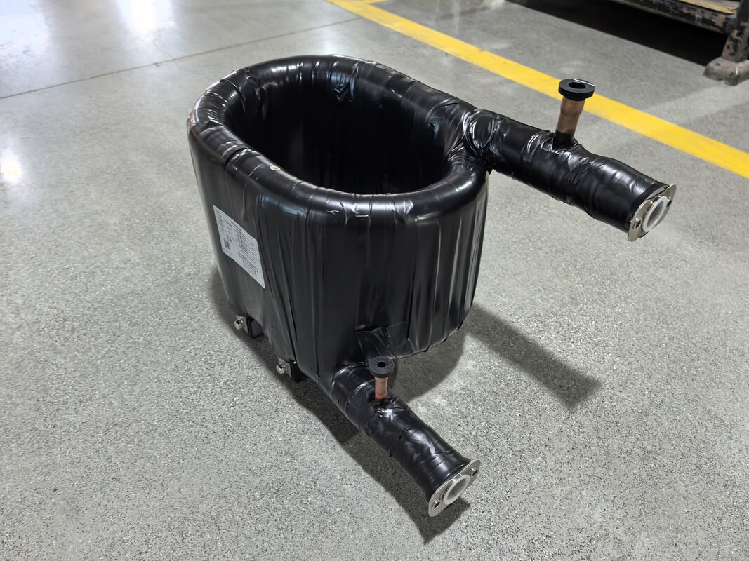 Betriebstemperaturbereich Minus 50 bis 150 Grad Koaxialer Wärmetauscher Rohr in Rohrstruktur Heizkapazität 6 bis 300 kW für HVAC-Systeme