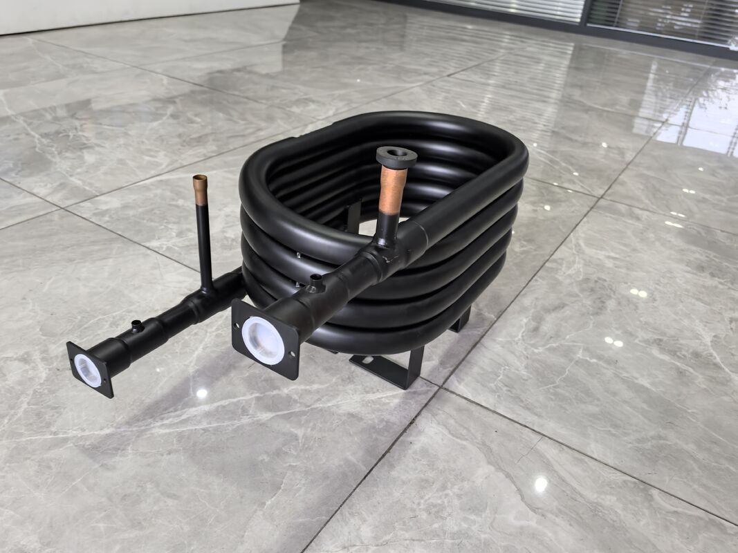 Wasserdruck 1,0 MPa Koaxialer Wärmetauscher geeignet für Kältemittel R22 R134a R407c R410a R32 R290 Kapazität 5 bis 300 kg