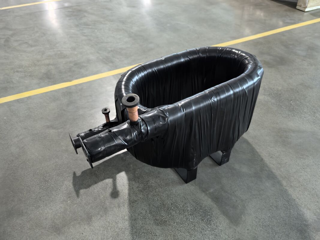 Betriebstemperaturbereich Minus 50 °C bis 150 °C Koaxialer Wärmetauscher mit einer Höhe von 120 bis 1000 mm und einer Breite von 140 mm zur thermischen Bewirtschaftung