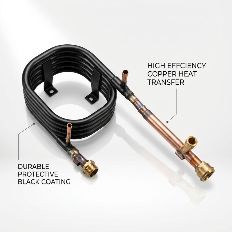 Kundenspezifischer koaxialer HVAC-Wärmetauscher, 4,2 MPa Kältemittelseite, 1,0 MPa Wasserseite, wartungsarmer Kondensator-Verdampfer