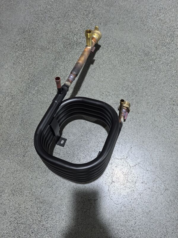 Flanken-HVAC-Koaxialwärmetauscher mit Spiraldrehkonstruktion und 140 mm Breite für eine überlegene Wärmeübertragung